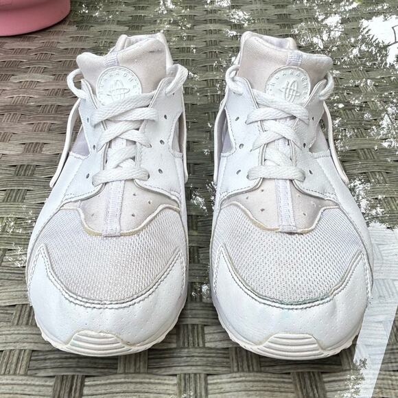 Nike Huarache Run “Triple White” - Youth Size 3Y - Picture 2 of 6